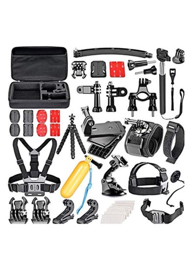 Buy 50 In 1 Action Camera Accessory Kit Compatible with GoPro Hero10/Hero9/Hero8/Hero7 GoPro Max/GoPro Fusion Insta360 DJI Osmo Action AKASO APEMAN Campark SJCAM Insta360 Xiaomi Yi DJI in UAE