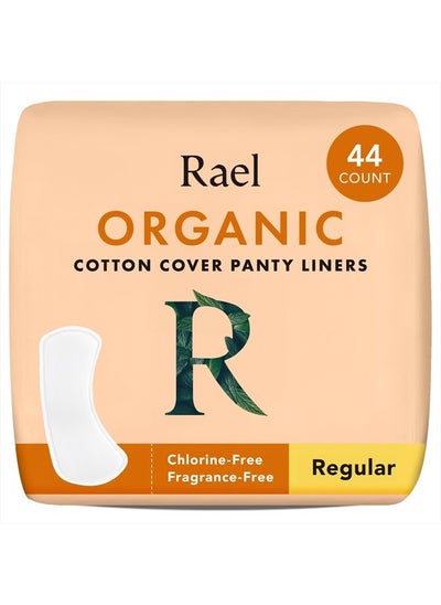 اشتري Panty Liners for Women, Organic Cotton Cover - Regular Pantiliners, Light Absorbency, Unscented, Chlorine Free (Regular, 44 Count) في الامارات