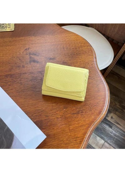 Buy First Layer Cowhide Leather Card Holder Card Holder Small Wallet Coin Purse in Saudi Arabia