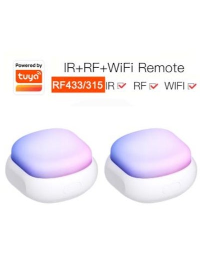 اشتري Tuya Smart Infrared IR+RF Atmosphere Light IRF Remote Control Air Conditioning Switch Wifi Remote Controller Smart life APP ( 2 Pcs ) في الامارات