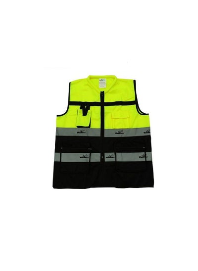 اشتري Half Sleeve Reflective Vest Safety Jacket High Visibility Light Weight Breathable Washable  L في الامارات