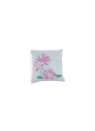 اشتري Westyn Beaded Filled Cushion 30x30cm - Mint في الامارات