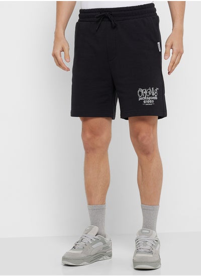 Buy Jpstkane Jjbushwick Logo Print Sweatshorts in UAE