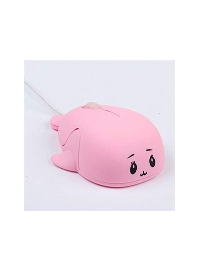Pink Mouse Cartoon Computer Mouse Jrc Cartoon Wired Mouse Girl Office Home Laptop Mouse Pink ...