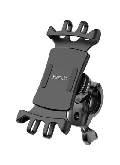 Buy YESIDO C66 Bike Bicycle Motorcycle Mobile Phone Holder Mount Universal 360 Degree Adjustable Rotation Compatible with iPhone in UAE