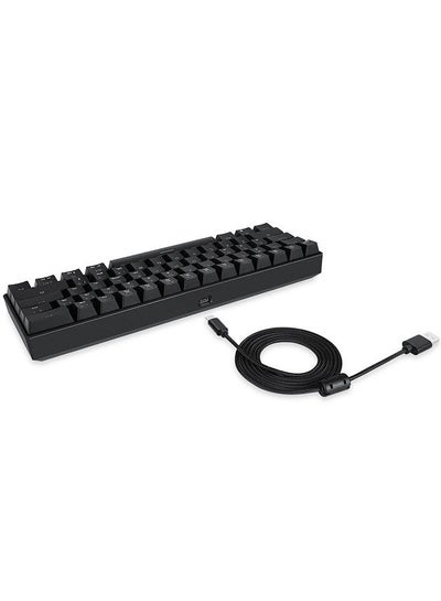 اشتري CK61 RGB Mechanical Gaming Keyboard OUTMU Blue Switches Keyboard 61 Keys Anti-ghosting with Backlight for Gaming Black في السعودية