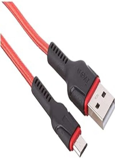 اشتري Ivon KX2155 Cable Micro For Powerbank Fast Charge & Sync Charger Wire Ca81, 30cm - Red في مصر