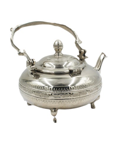 Buy Moroccan Arabic Traditional Silver Plated Tea Pot 23 X 25 cm in UAE