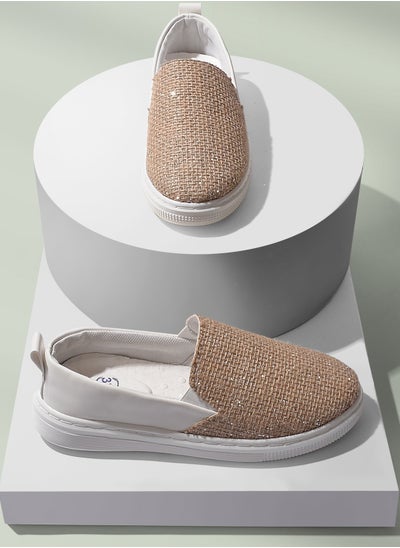 Buy Elegant Burlap Flat Sneakers-FUCHIA in Egypt