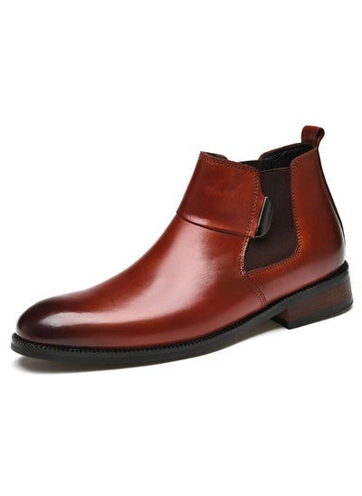 اشتري New Men's Casual Leather Boots في السعودية