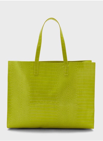 Buy Allicon Croc Effect Ew Icon Tote Bag in UAE