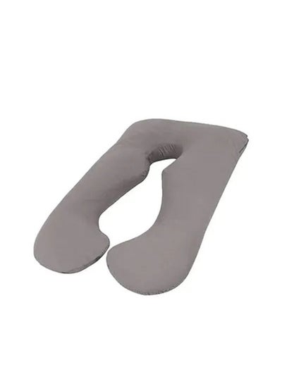 Buy U-Shaped Comfort Maternity Pillow, Comfortable Sleep, Microfiber Grey 120x70x25 cm in Saudi Arabia