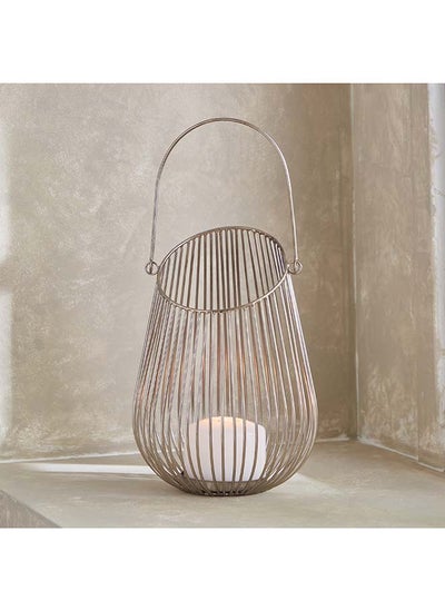 Buy Ellen Sundial Metal Lantern 18 x 26 x 18 cm in UAE