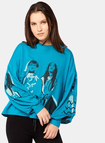 اشتري Sweatshirts & Hoodies Lilac Glam Puff Sleeve Sweat في مصر