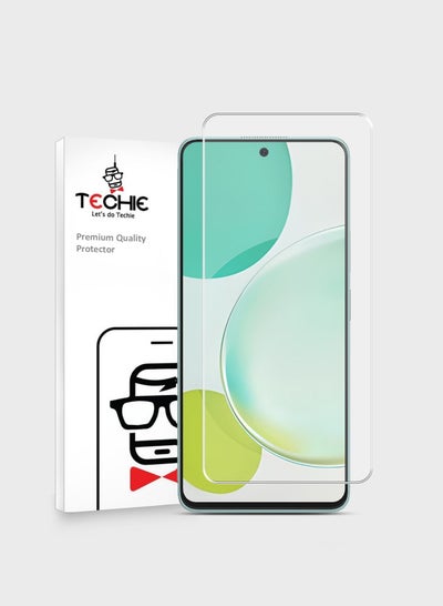 Buy Techie HD Tempered Glass Screen Protector For Huawei Nova 11i Anti Reflection Anti Bubbles 9H Hardness 0.2 mm Rounded Edges Easy Installation in Saudi Arabia