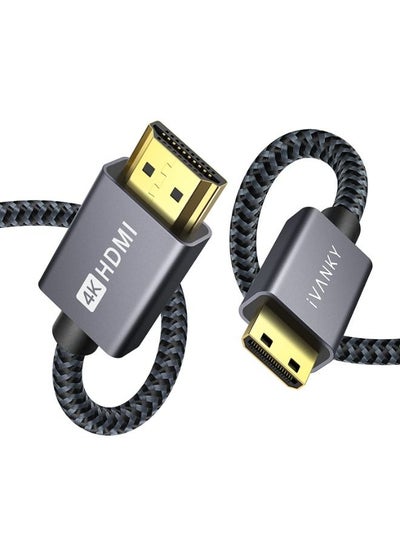 Buy 4K HDMI Cable 2 Meter, High Speed 18Gbps HDMI 2.0 Cable, 4K HDR, 3D, 2160P, 1080P, Ethernet - Braided HDMI Cord 32AWG, Audio Return(ARC) Compatible UHD TV, Blu-ray, PC, Projector in Egypt