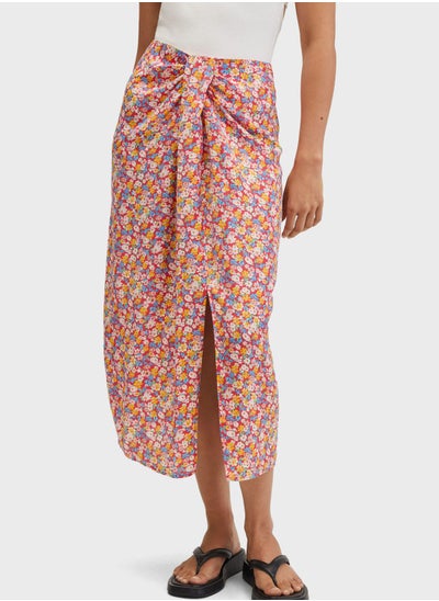 Buy Printed Front Slit Skirts in UAE