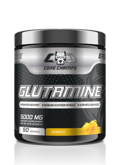 Buy Core Champs GLUTAMINE 5000mg 50 Servings Mango Flavor in UAE