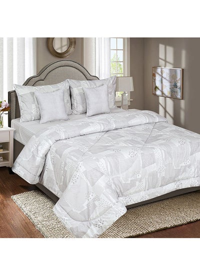 اشتري Madison Haruki 5-Piece Cotton King Printed Comforter Set 240 x 220 cm في الامارات