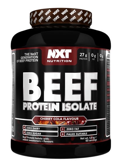 Buy NXT Nutrition Beef Protein Isolate Powder - Protein Powder High in Natural Amino Acids - Paleo, Keto Friendly - Dairy and Gluten Free - Muscle Recovery | 1.8kg (Cherry Cola) in Saudi Arabia