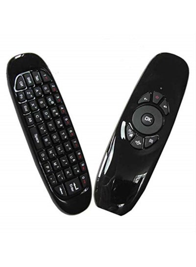 Buy C120 Wireless Keyboard with Air Mouse Remote Control for Android TV Box/Computer (Black 2.4GHz) in UAE