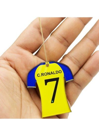 Buy AL NASSR Football Club Jersey Car Mirror Hanging Pendant Decoration Chain 1 Pcs in Saudi Arabia