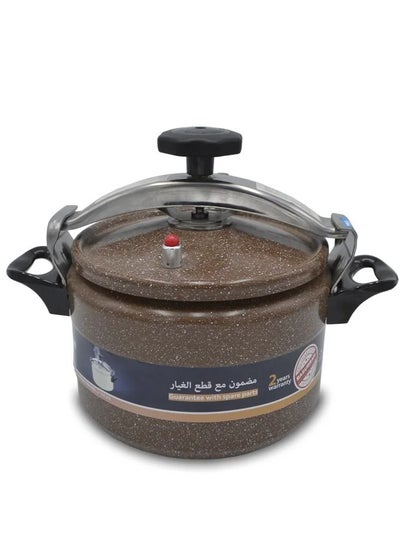 Buy 7Liters Granite pressure cooker brown color 7 liters brown in Saudi Arabia