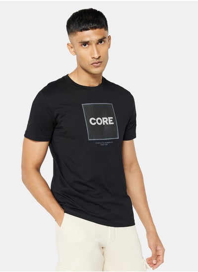 Buy Tech Core Logo Crew Neck T-Shirt in UAE