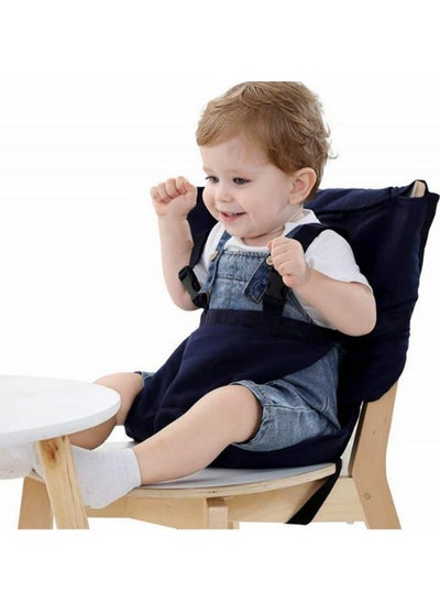 Buy COOLBABY Baby Portable High Chair Travel Strap Seat Suitable For Toddler Feeding With Safe Washable Cloth Strap With Adjustable Shoulder Strap in UAE