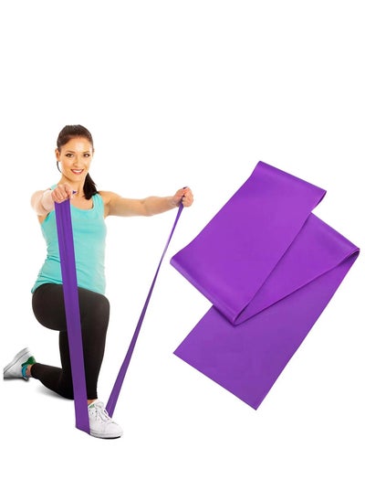 Buy Resistance Exercise Band With Box,  150x15x0.065 CM, Purple in Egypt