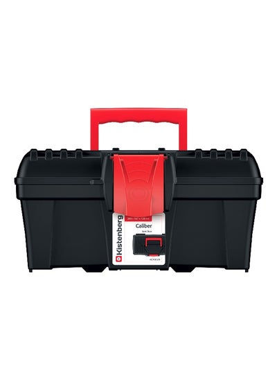 Buy Caliber 30 Heavy Duty Tool Box with Ergonomic Handle Black and Red 15 x 16.7 x 30 cm KCR3020 in Saudi Arabia