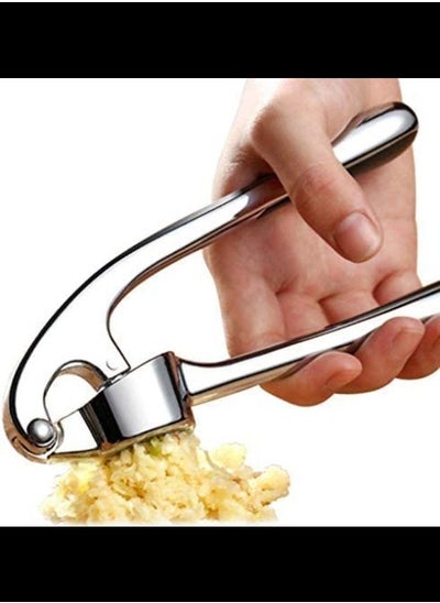 Buy Garlic Crusher, Garlic Mincer to Press Clove and Smash Ginger Handheld Zinc Alloy Rust-proof Tool for Kitchen in UAE