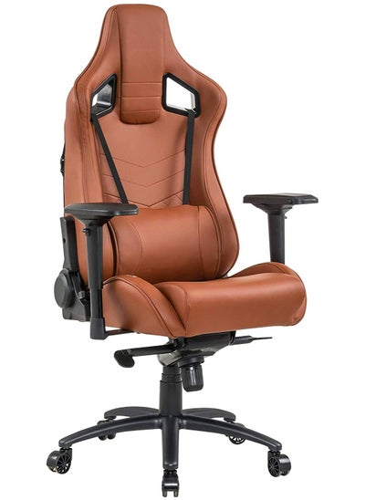 Buy Faux Leather Adjustable In Full Reclining Multi-Purpose Ergonomic Gaming Chair - Rustic in UAE