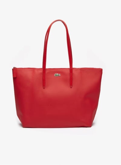 اشتري لاكوست السيدات L.12.12 مفهوم الموضة 100 اللفة قدرة كبيرة الرمز البريدي حقيبة يد توت حقيبة الكتف حقيبة واحدة كبيرة الحجم الأحمر 45cm * 30cm * 12cm في الامارات