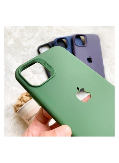 Buy Gear 4 New Hybrid Crystal Case is made of durable non slip premium material that won't get stuck in pockets like regular iPhone 14 silicone cases Green in Egypt