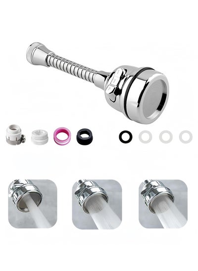 Buy NETTING Kitchen Tap Spray Head Tap Aerator,Faucet Nozzle, 360° Rotatable Anti-Splash Faucet Extender with Hose, 3 modes, with Sprayer Head Faucet Sprayer Attachment, for Kitchen Bathroom in Saudi Arabia