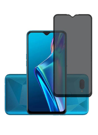 Buy Tempered Glass Screen Protector Anti-Spy Privacy  Designed For Oppo A12 Full Screen Coverage And Bubble Free in UAE