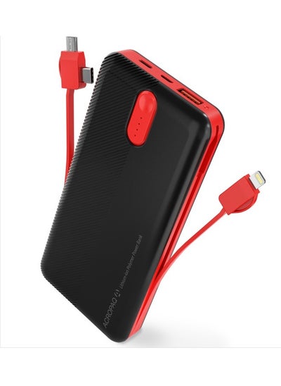 Buy 10000mAh Power Bank USB-C Fast Charging Power Banks in-Built Charging Cable in UAE