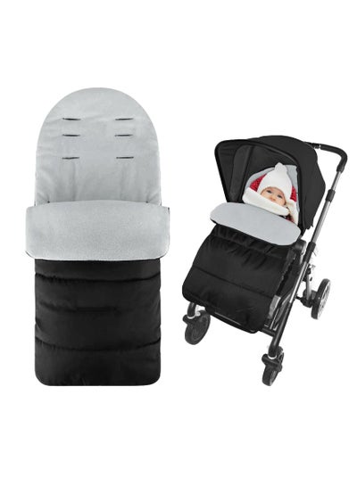 Buy Pushchair Pram Footmuffs, Universal Baby Sleeping Bag, Winter Warm Cosy Toes for Pushchair, Pram, Stroller and Buggy, Winter Outdoor Stroller Sleeping Bag, Extra Long for Baby and Toddler in UAE