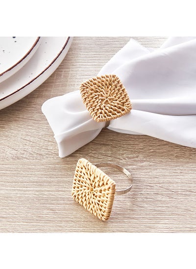 اشتري Water Hyacinth Marsh 2-Piece Napkin Ring Set 4.5 x 4.5 cm في الامارات