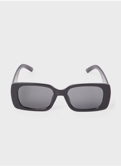 Buy Solid Rectangle Frame Sunglasses in Saudi Arabia