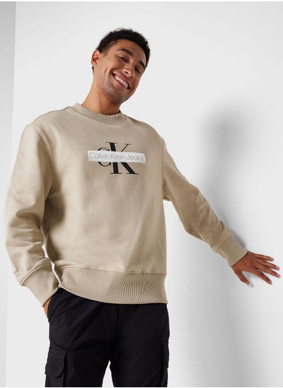 Buy Logo Crew Neck Sweatshirt in UAE