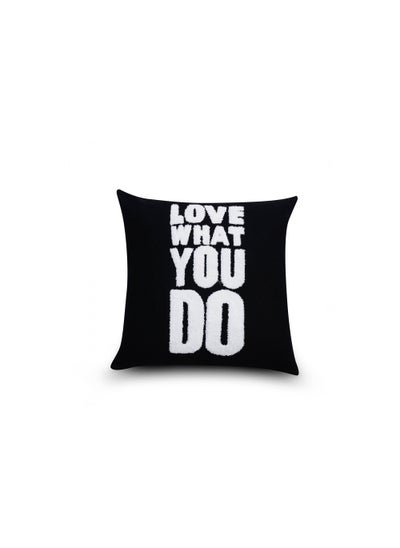 اشتري Adduce Filled Cushion 45x45cm - Black في الامارات