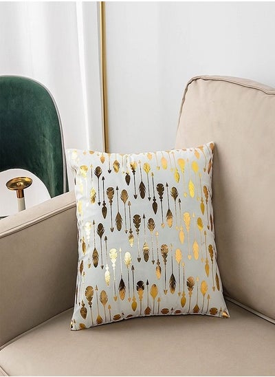 اشتري Cushion Covers Décor Throw Pillow Cover Gold Decorative Pillow Cushion Cover for Bedroom Sofa Car Home Décor في الامارات