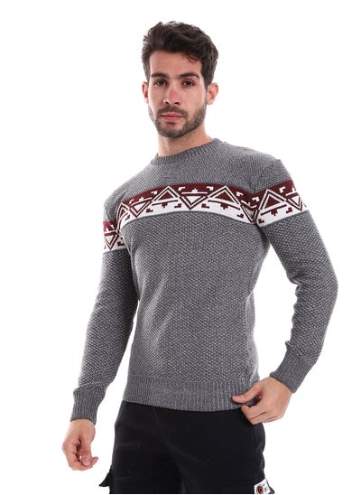 Buy Wool Mens Pullover With Multi Design in Egypt