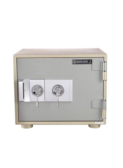 اشتري SD102K Bumil Safe Anti-Burglar Fireproof Safe Box with a Removable Tray and Dual Key Locks  (33.3 X43.3 X40CM 37Kgs) - Made in Korea في مصر