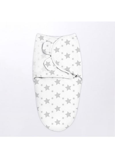 Buy Baby Clouds & Stars Printed Swaddle Blanket & Wrap (Grey Star) in Saudi Arabia