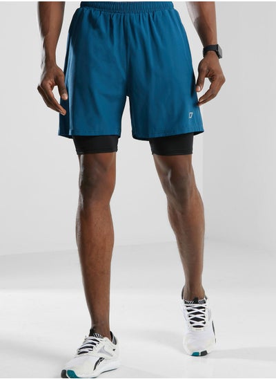 Buy 2 In 1 Compression Training Shorts in Saudi Arabia