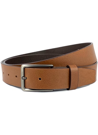 Buy CLASSIC MILANO® Genuine Leather Belt Men in an elegant GIFT BOX; Classic Jean Belt; Belts for men Mens belt Leather; Pin Buckle 35MM in UAE