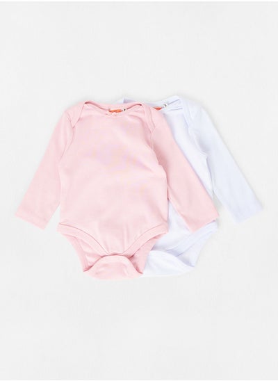 اشتري Baby Girls Long Sleeve Bodysuit (Pack of 2) في الامارات